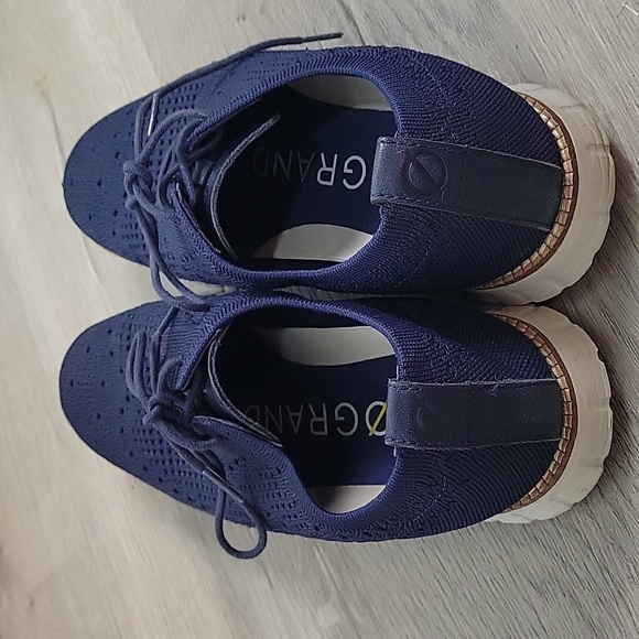 Cole Haan ZeroGrand Stitchlite  Knit blue comfort dress shoes size 8.5 C32149